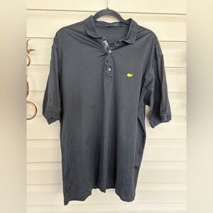 Bobby Jones Charcoal Polo Shirt with Green Logo